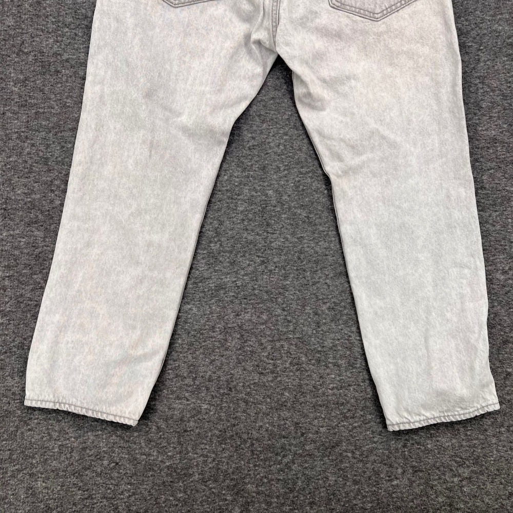 Levis Premium 551 Z Authentic Straight Jeans  W31 Light Grey Acid‎ Wash Denim - Picture 8 of 9